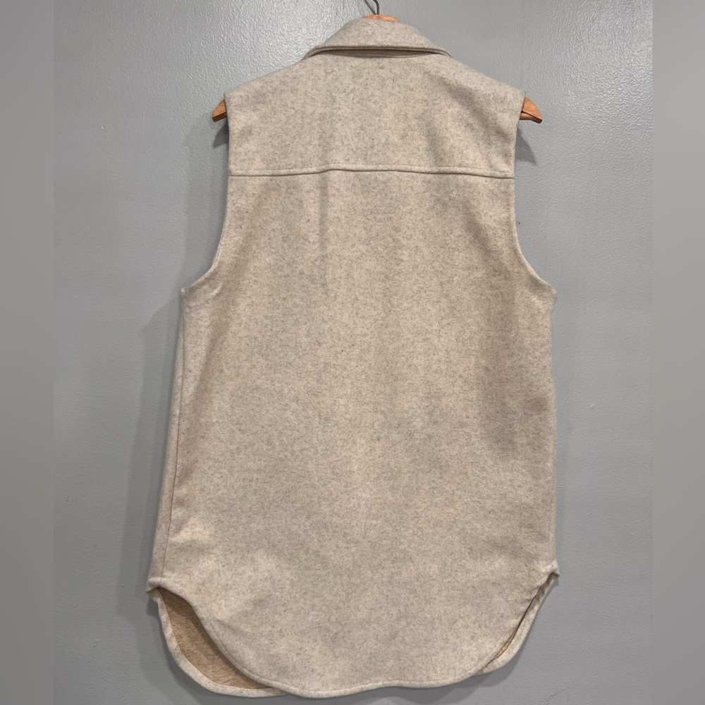 Love Tree Soft Heather beige flannel women vest - Medium - Picture 4 of 12